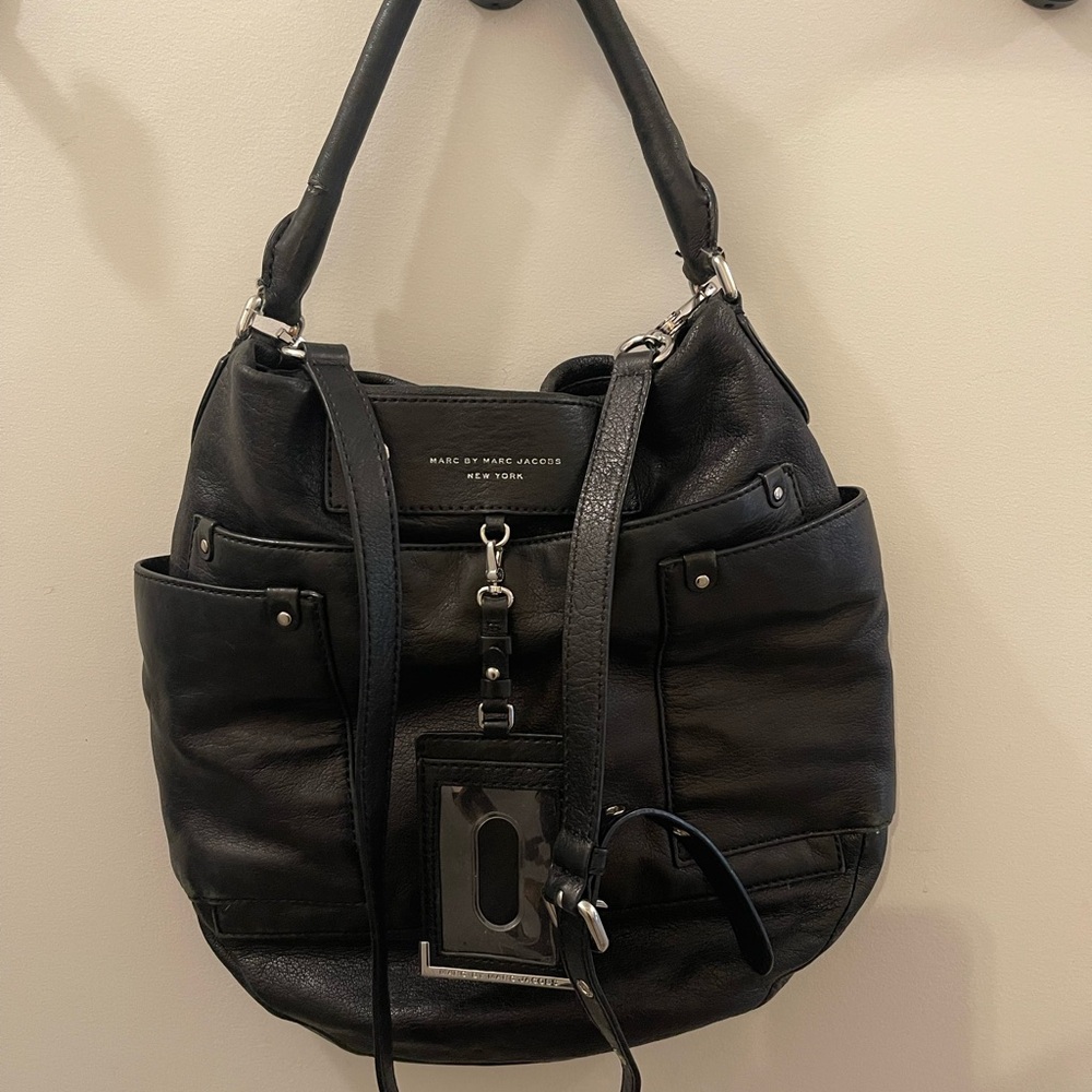 Marc Jacobs Black Hobo Bag with Slouchy Silhouette